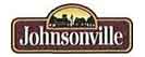 A brown and white logo of johnsonville.