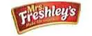 A red banner that says mrs freshley 's make life sweeter.